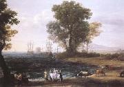 Claude Lorrain Coast Scene with the Rape of Europa (mk25) oil